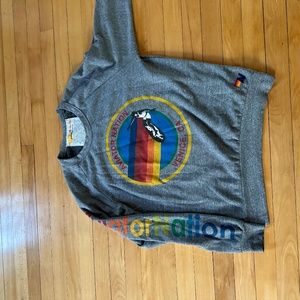 AVIATOR NATION RELAXED CREW SWEATSHIRT - HEATHER GREY